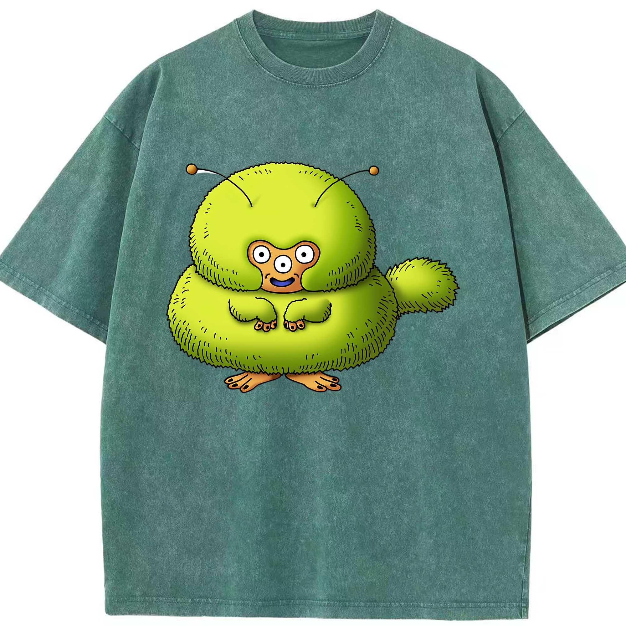 （画像用） ドラゴンクエスト Doragon Kuesuto Dragon Quest 綿100% ヴィンテージ風 半袖Tシャツ（フロントプリント）
